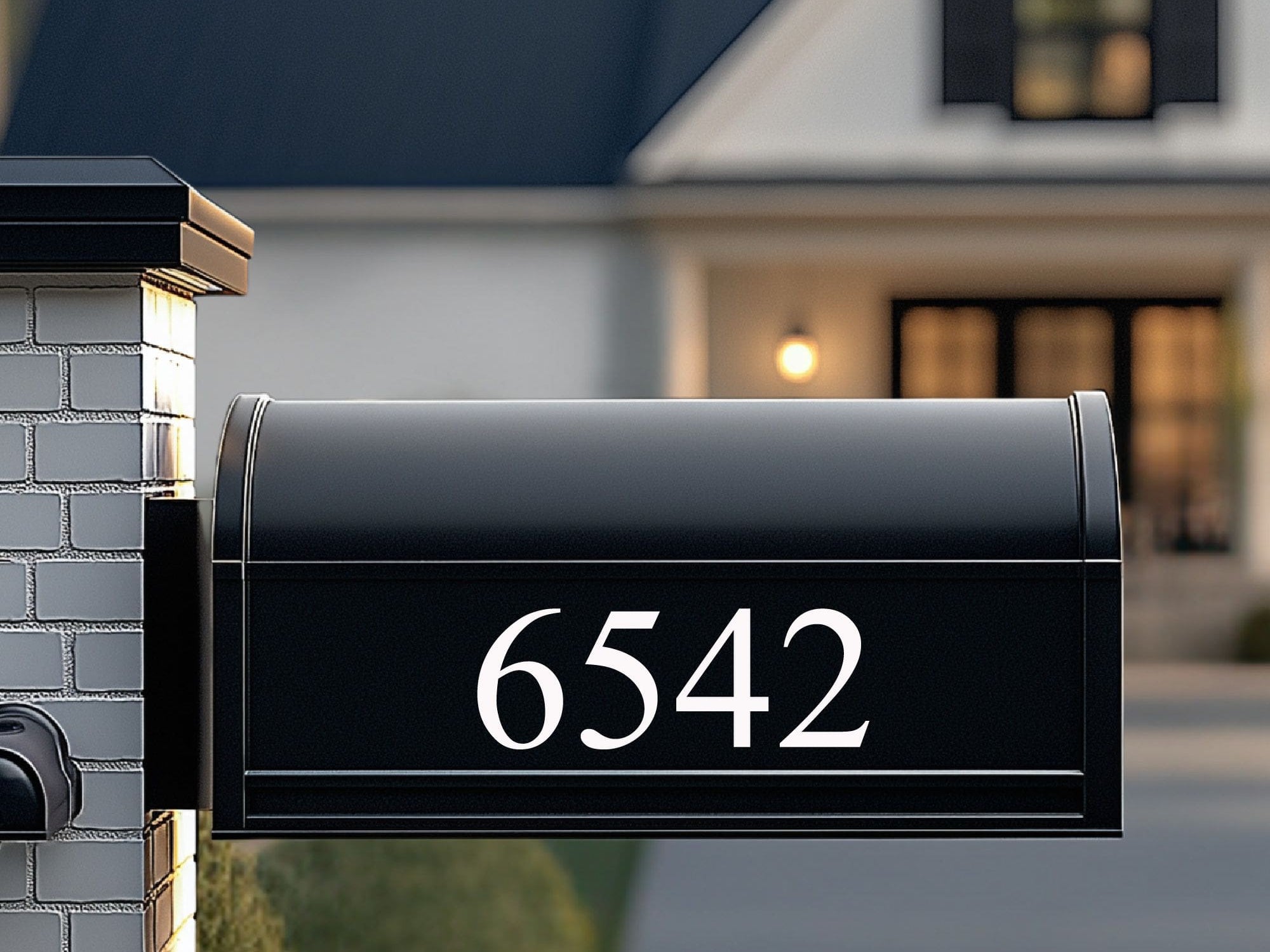 Custom Size Reflective Mailbox Numbers in Different Colors
