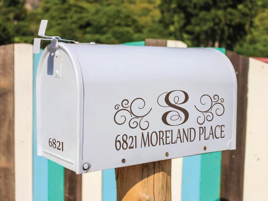 Durable mailbox sticker in weather-resistant vinyl