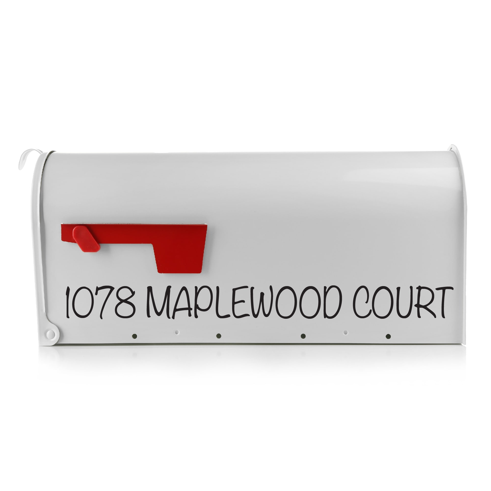 Optional door number decal included with one-line vinyl address sticker