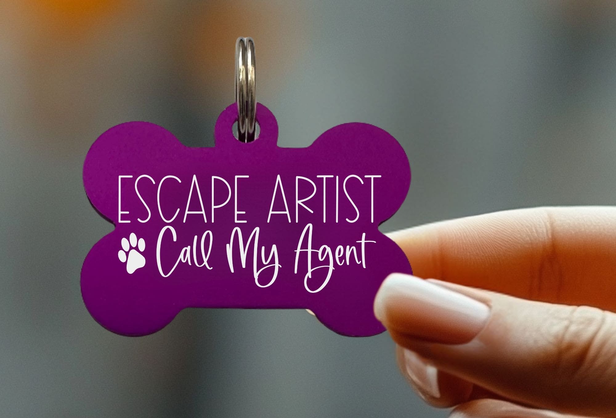 Funny laser engraved dog tags with unique sayings
