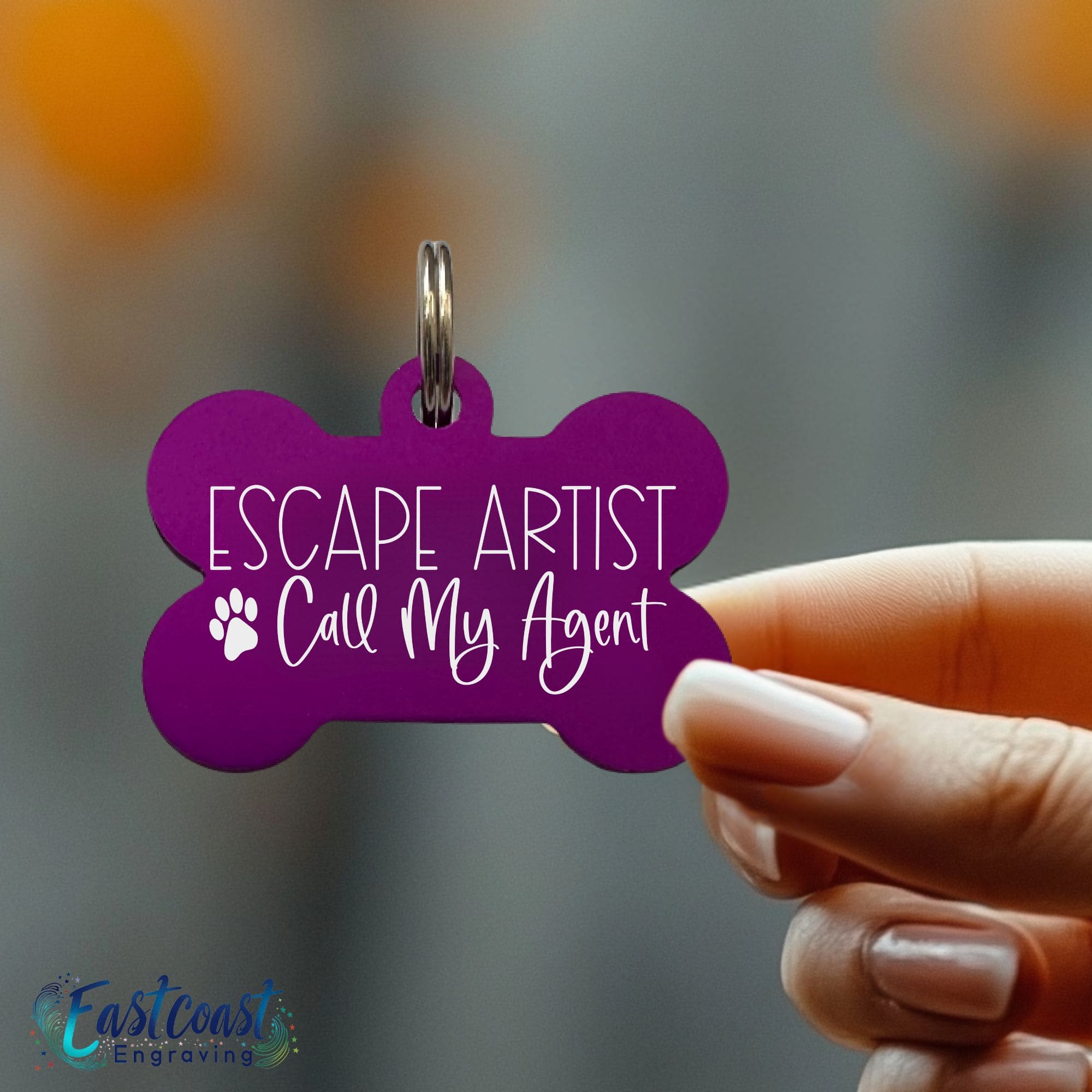 Funny laser engraved dog tags with unique sayings