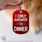 Personalized cat collar tags engraved funny cat ID red