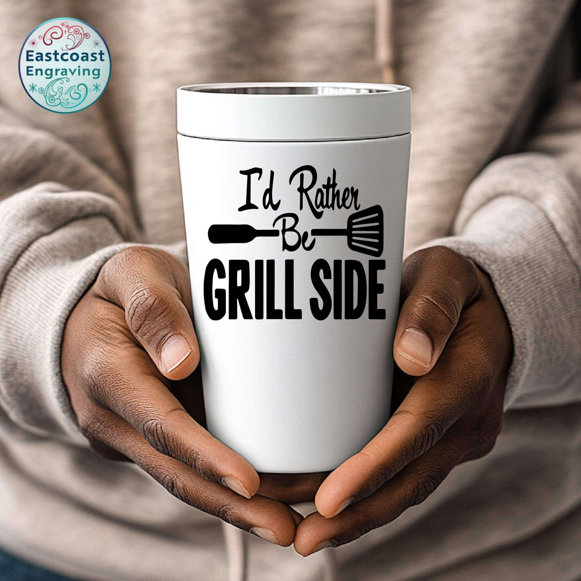 Personalized grill master vinyl decal – ideal for tumblers and mugs
