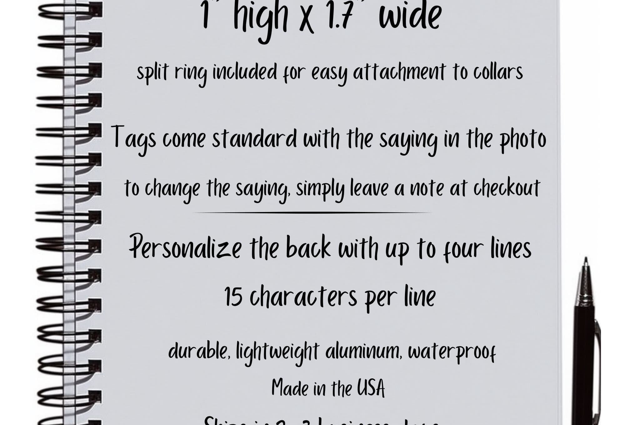Funny Pet ID Tag Size Chart – Oh Snap, Mom is Ugly Crying