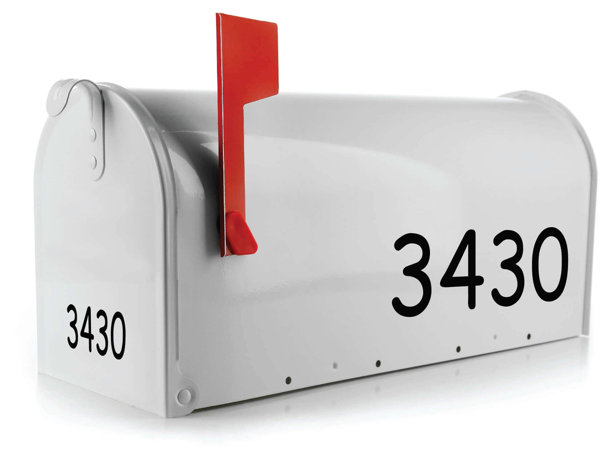 Custom house numbers decals for easy DIY mailbox upgrades