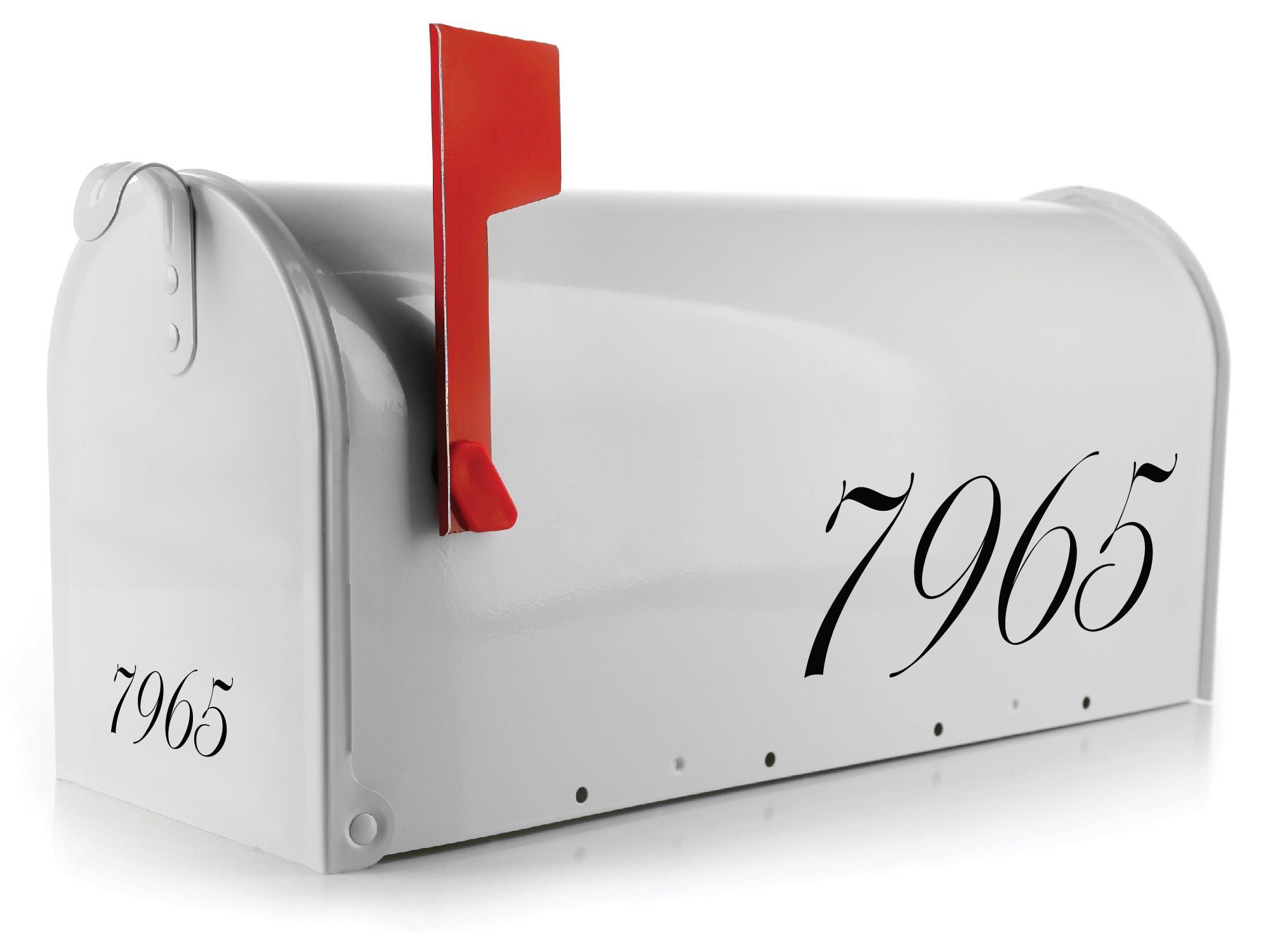 Custom vinyl mailbox numbers for outdoor use