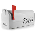 Custom vinyl mailbox numbers for outdoor use