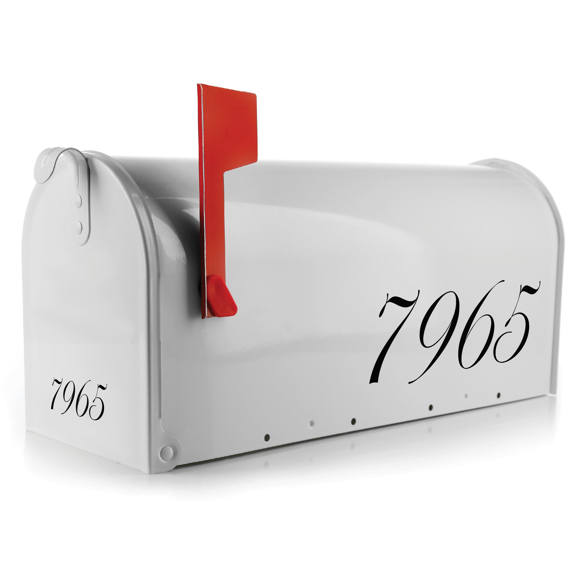 Custom vinyl mailbox numbers for outdoor use
