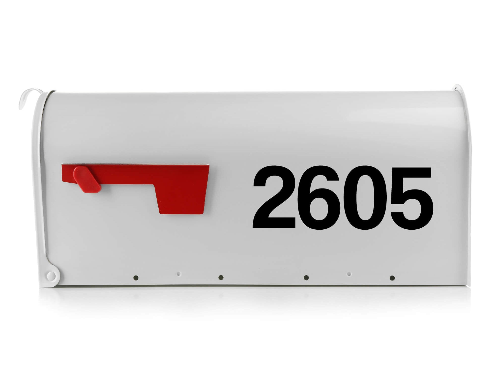 Weatherproof number stickers with fade-resistant design