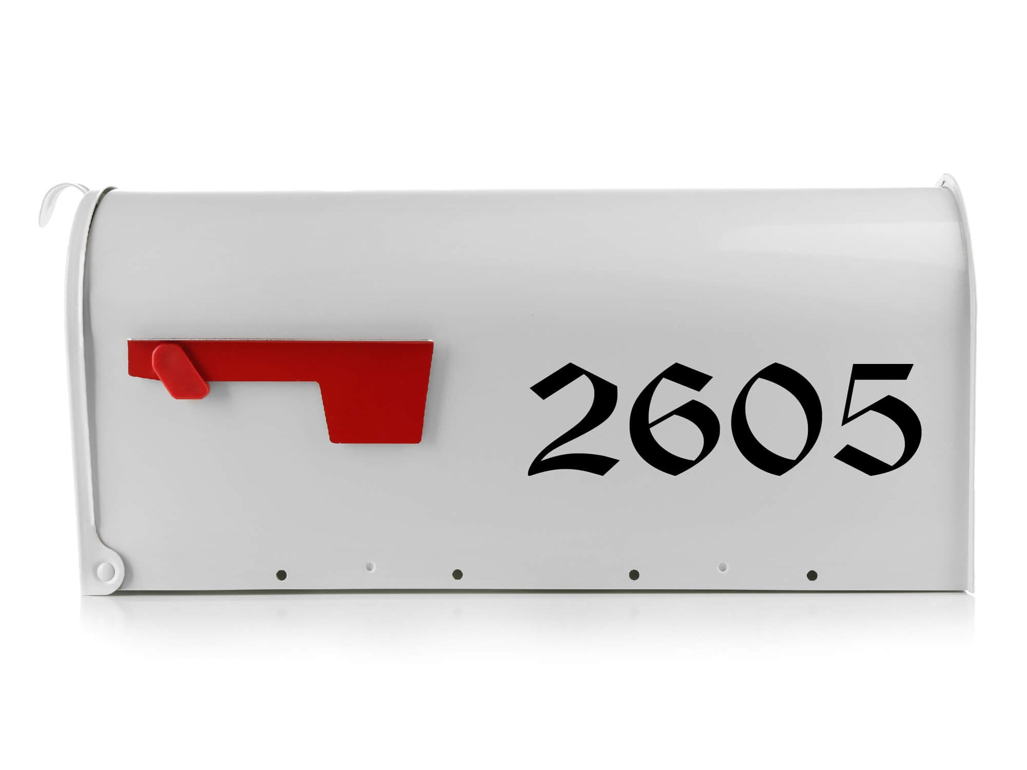 Durable mailbox numbers with free practice decal included