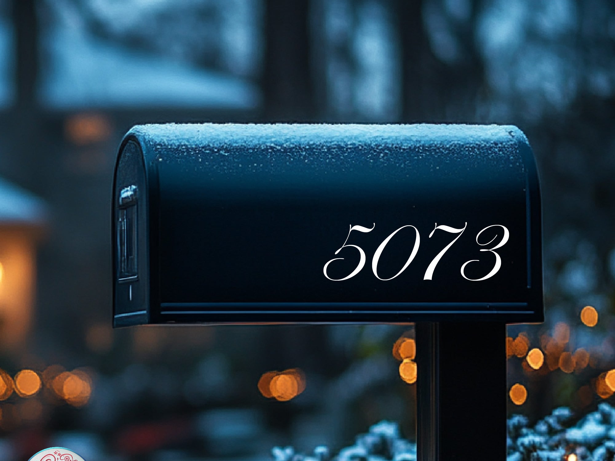 Stylish vinyl mailbox number designs
