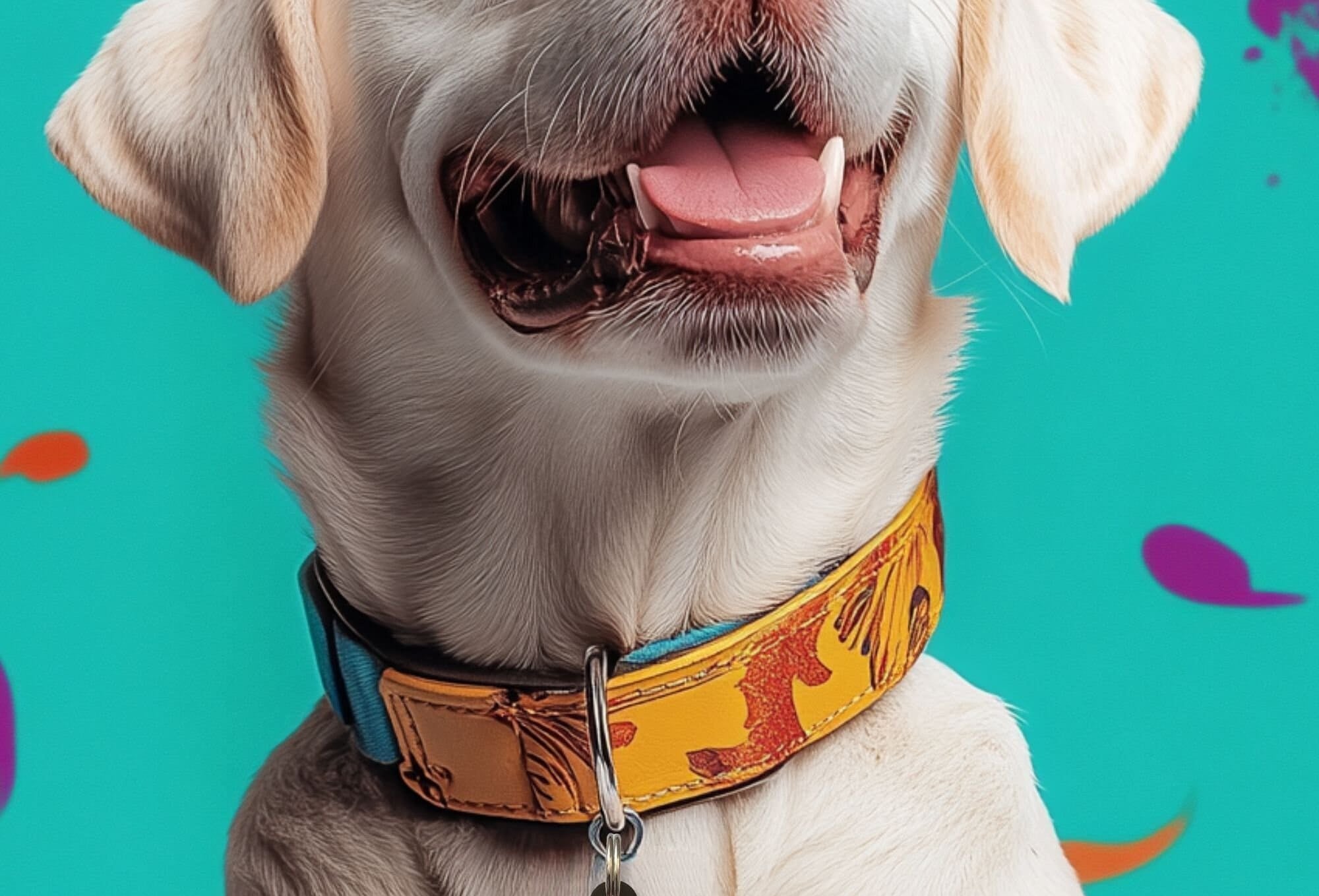 unique dog collar tag with engraving