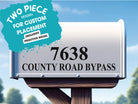 Custom address mailbox stickers for metal or plastic boxes