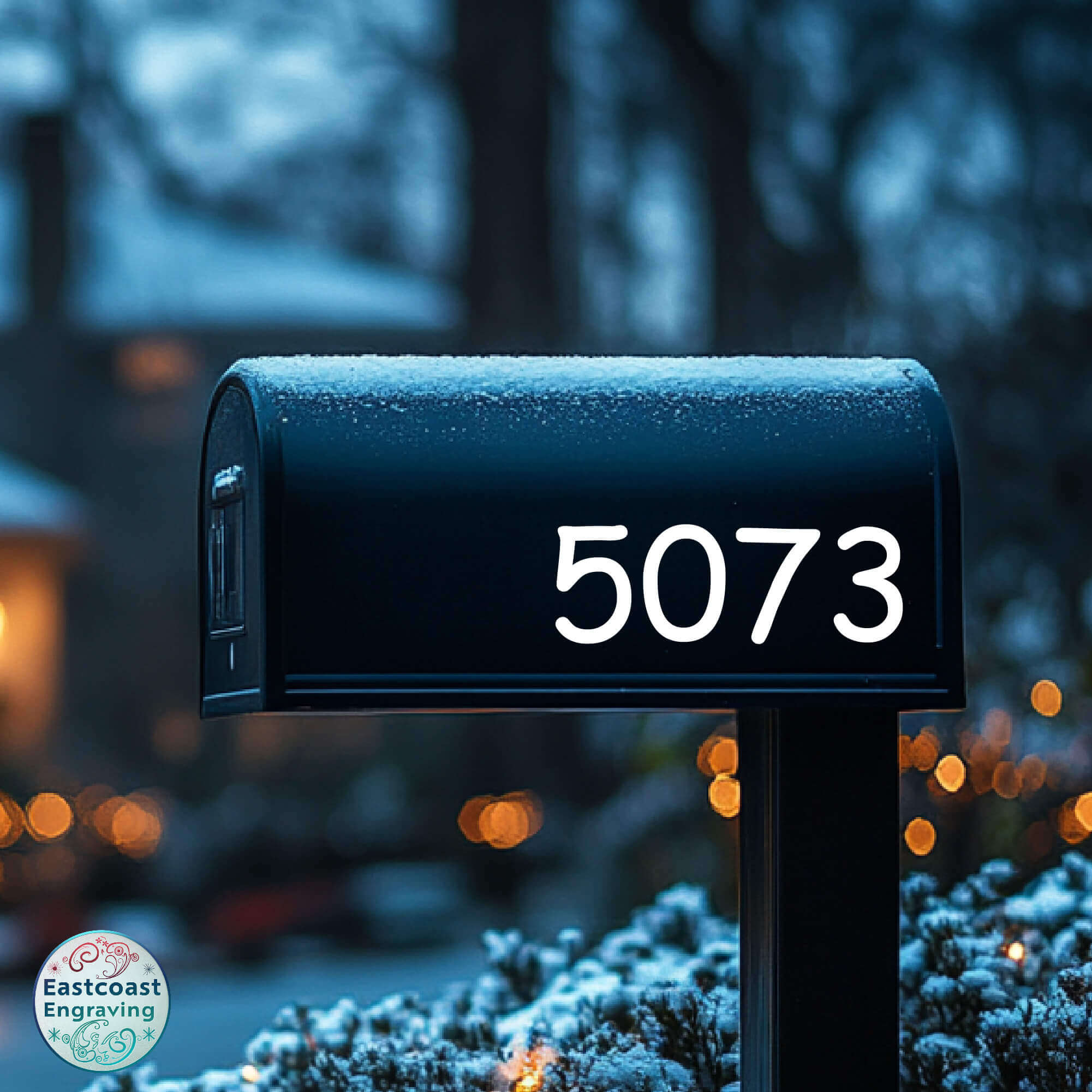 DIY house numbers with free practice decal for perfect placement