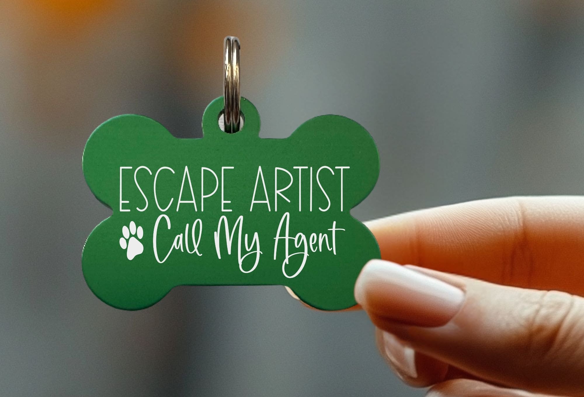 Lightweight laser engraved pet ID tags for active lifestyles