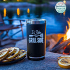 Backyard BBQ-themed vinyl sticker – perfect for grilling enthusiasts