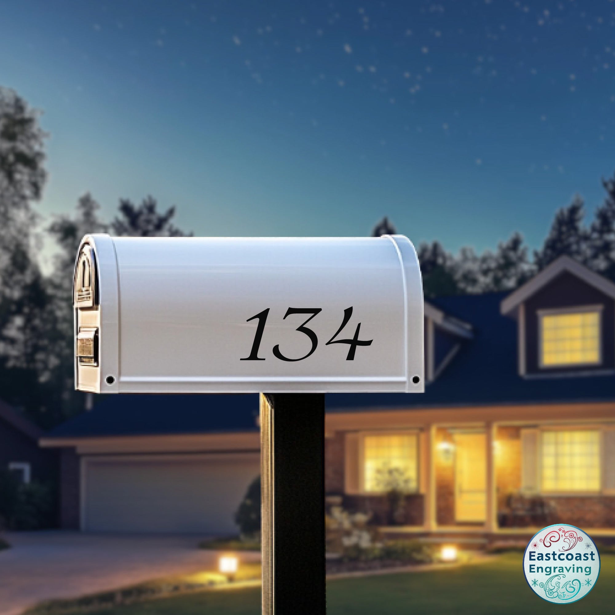 Outdoor-rated mailbox decals for long-lasting use