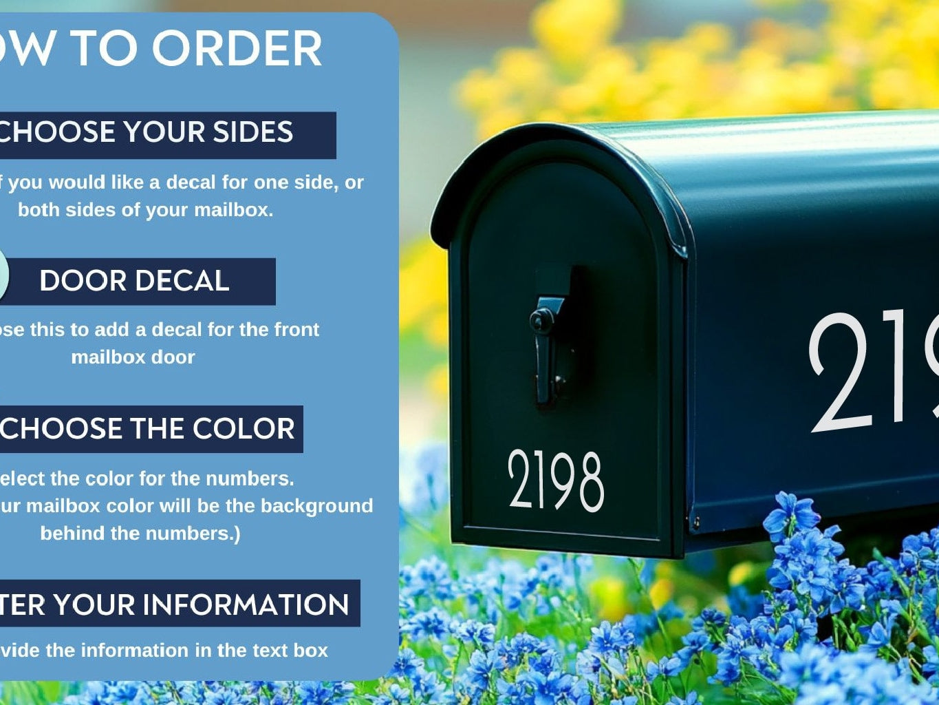 Step-by-step guide to ordering custom vinyl mailbox numbers
