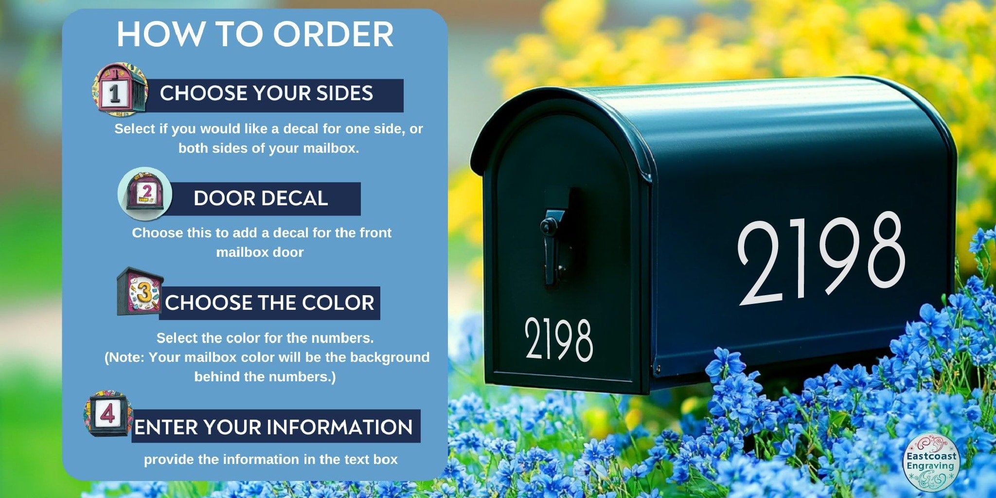 Step-by-step guide to ordering custom vinyl mailbox numbers