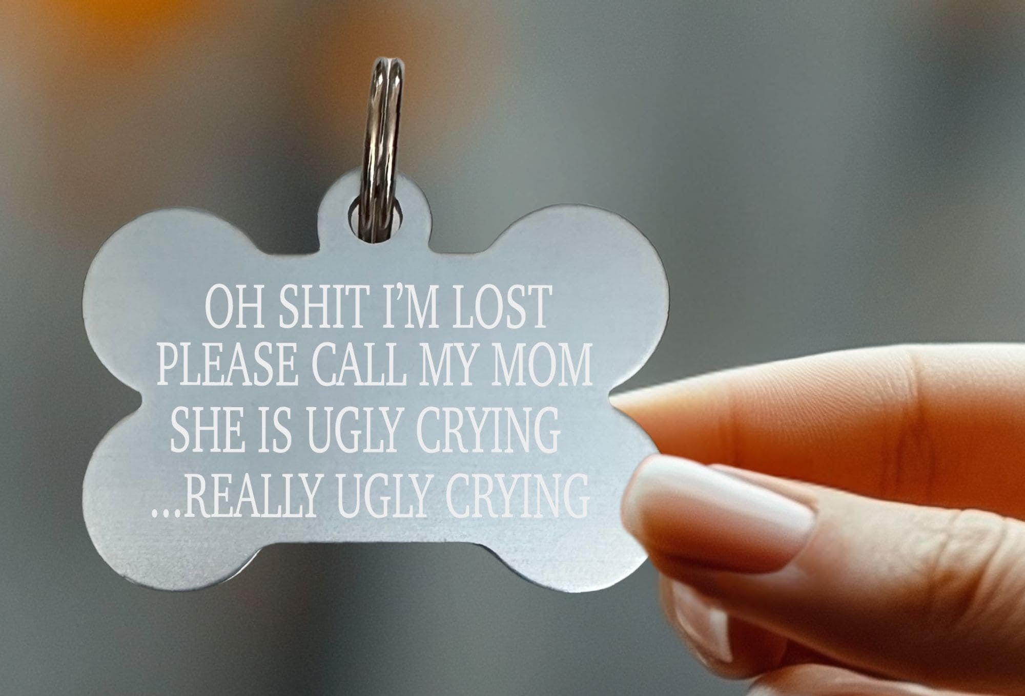 Durable funny dog tags for pets with personality