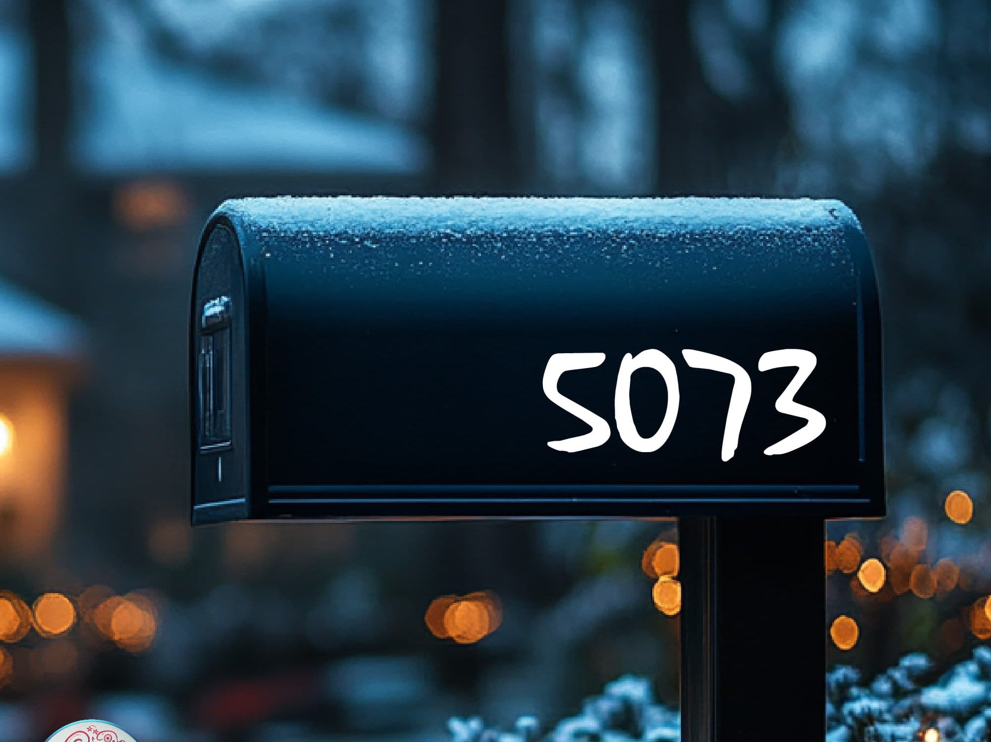 Fade-resistant vinyl mailbox numbers for outdoor use