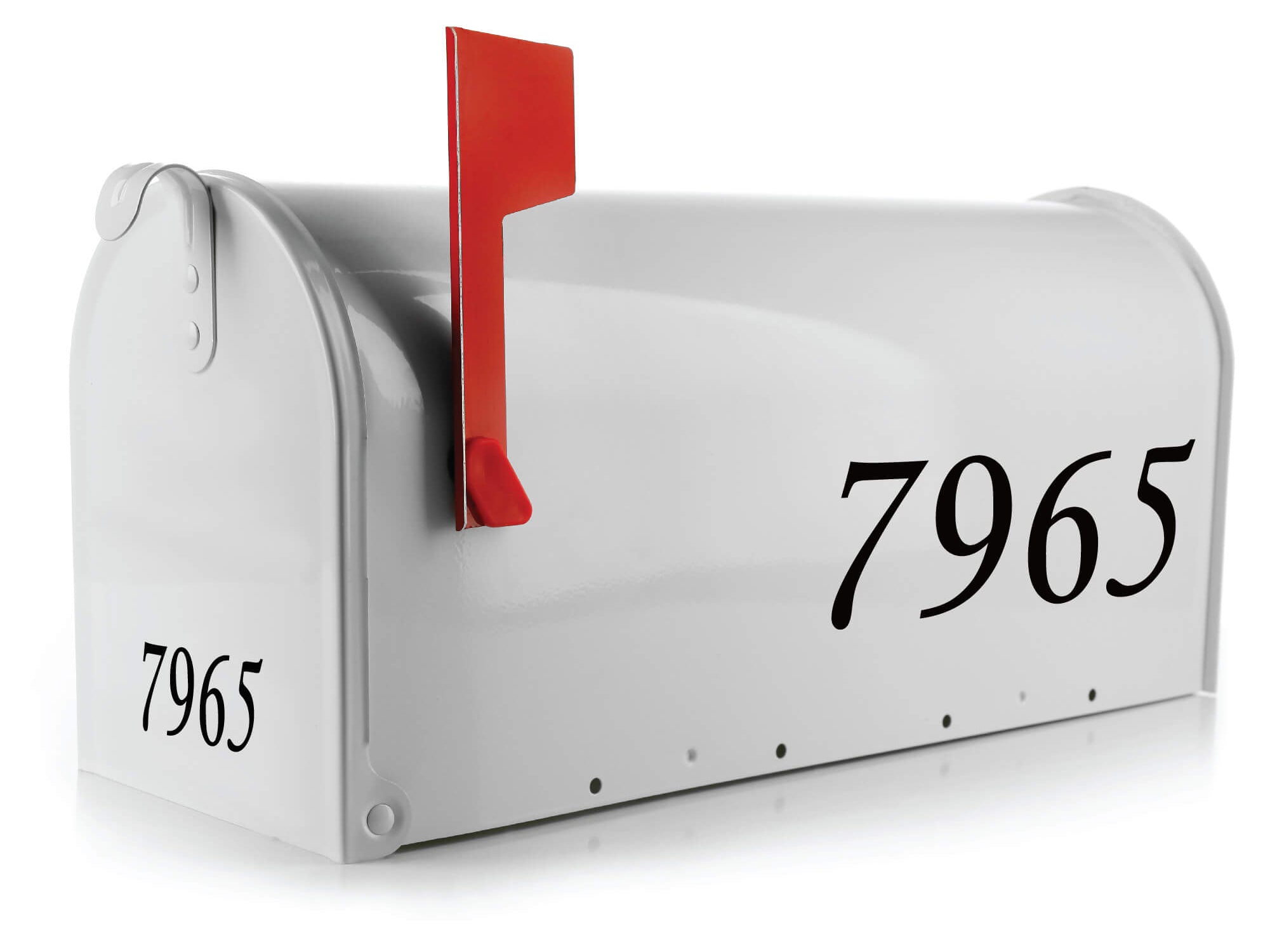 Fade-resistant mailbox decals for outdoor conditions