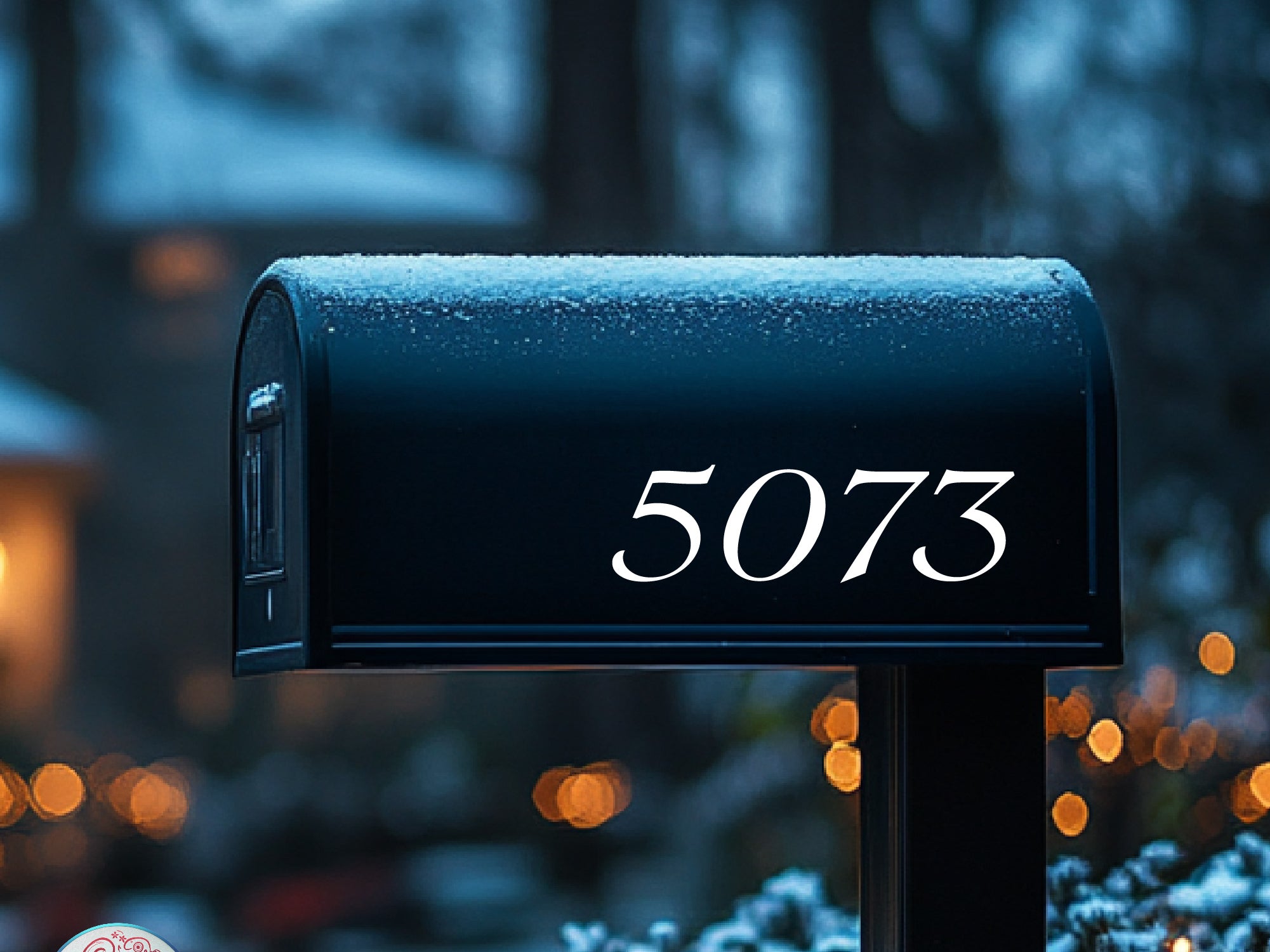 Weatherproof mailbox numbers for outdoor use