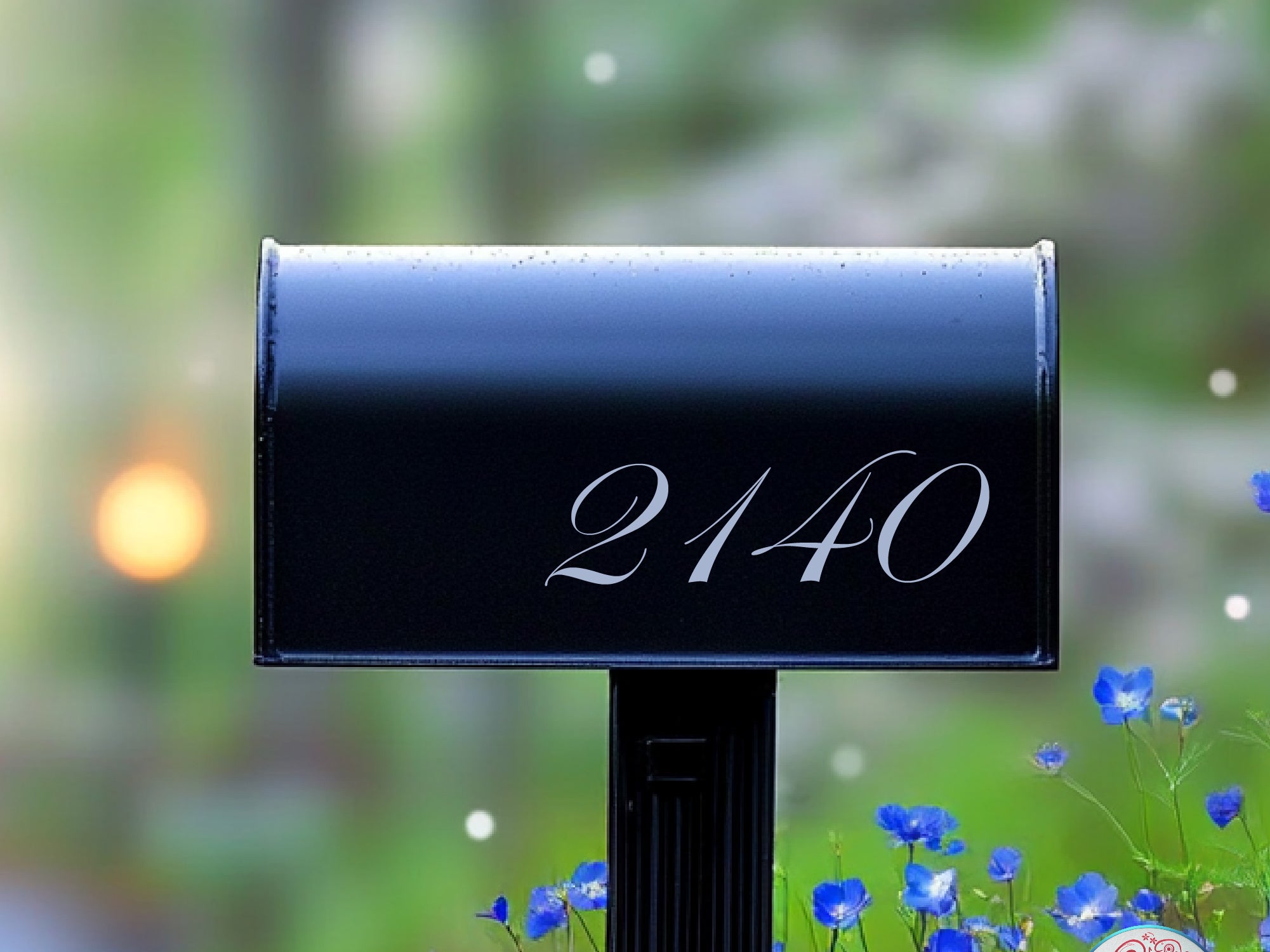 Outdoor-rated mailbox numbers for durability