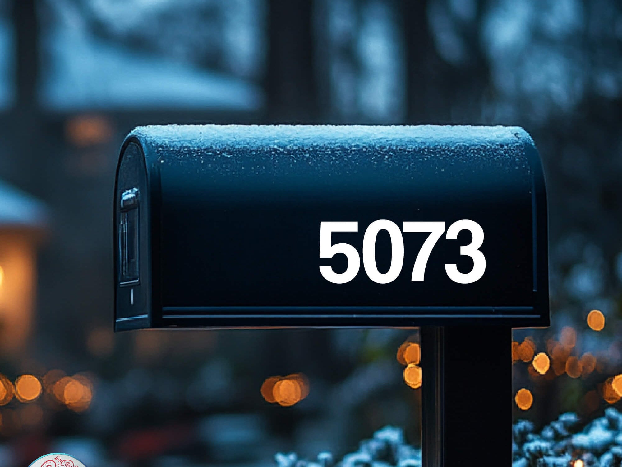 Custom number stickers for outdoor mailbox durability