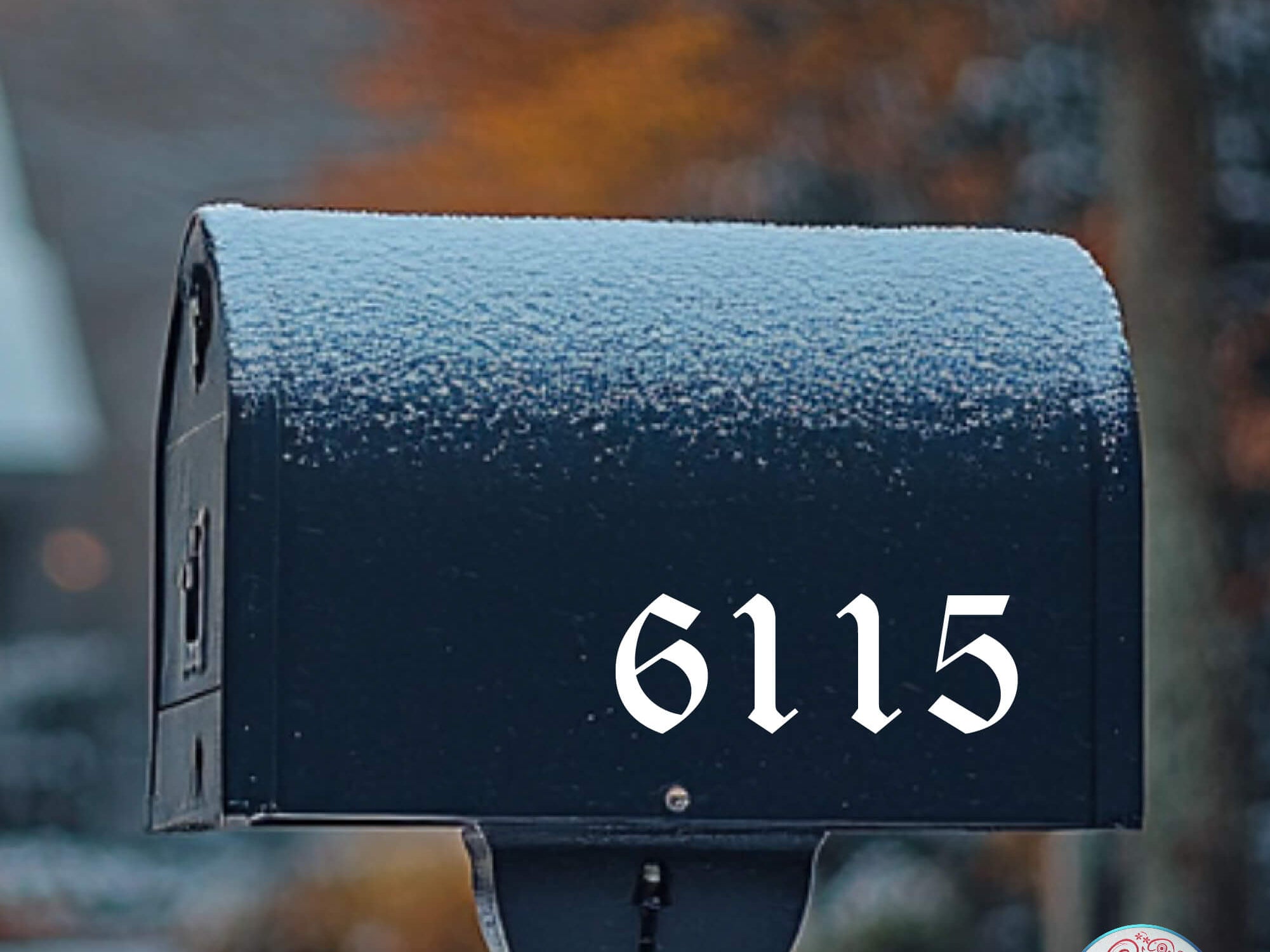 Customizable vinyl mailbox numbers in multiple color options