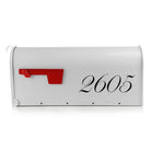 Durable vinyl mailbox decals for mailboxes
