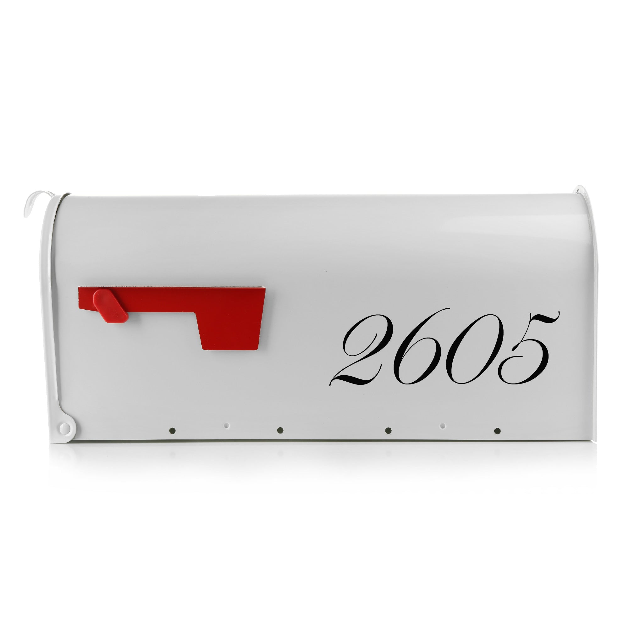 Durable vinyl mailbox decals for mailboxes