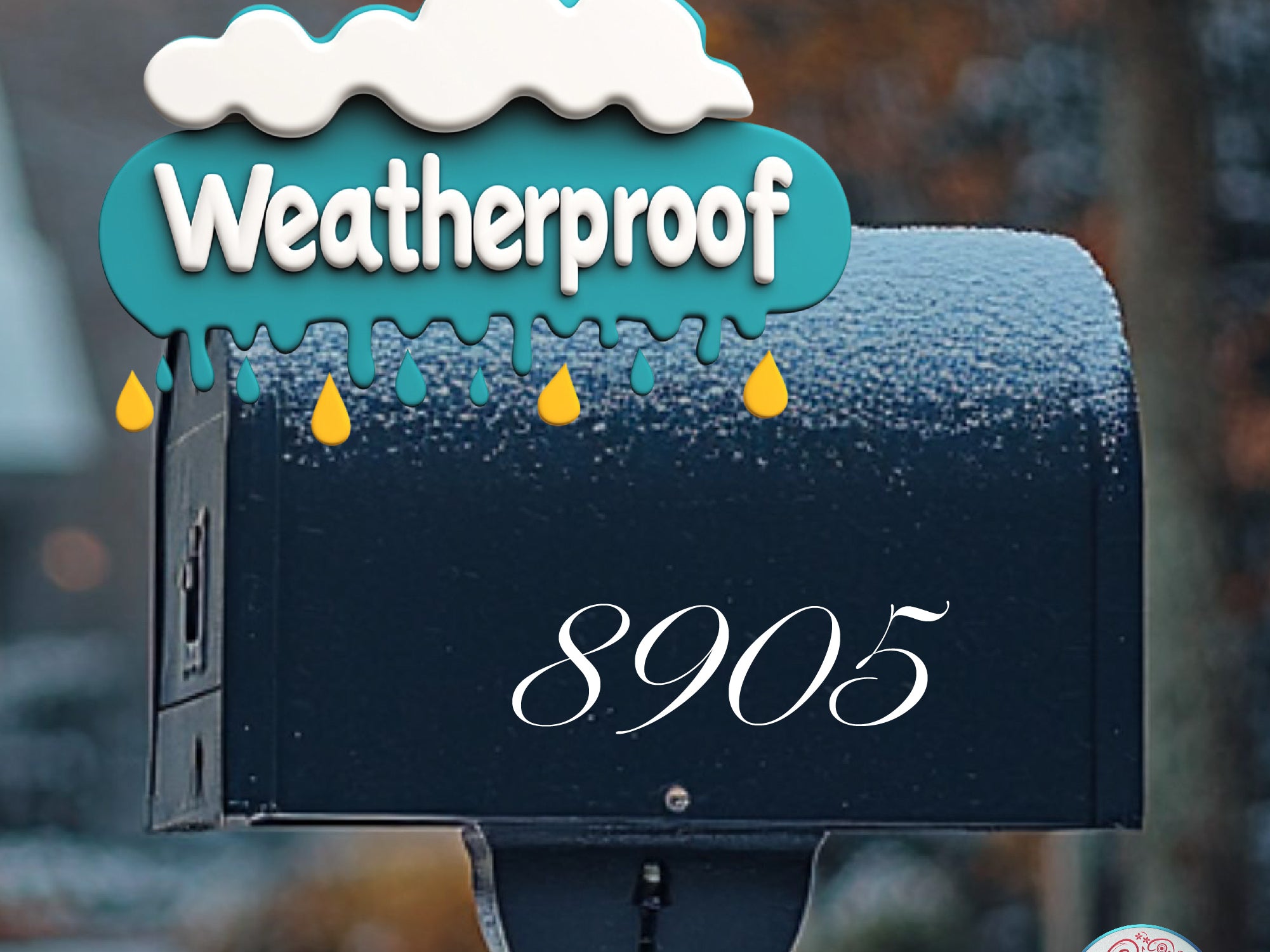 Customizable mailbox decals for any style