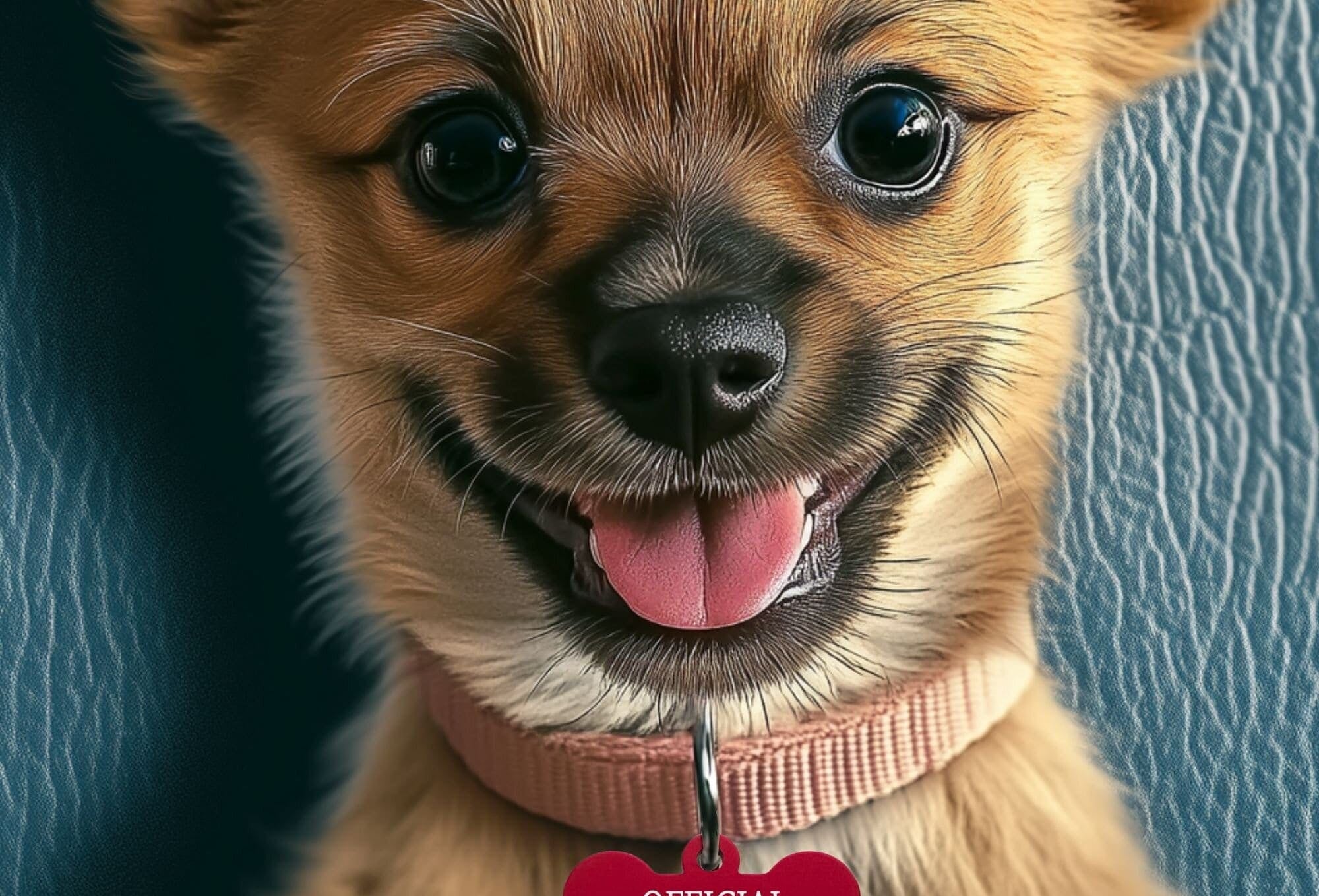 Funny Dog ID Tag Attached to Collar – Personalized Pet Name Tag