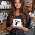 Scissors Vinyl Monogram Decal on a tumbler – perfect for hairstylists and beauty professionals