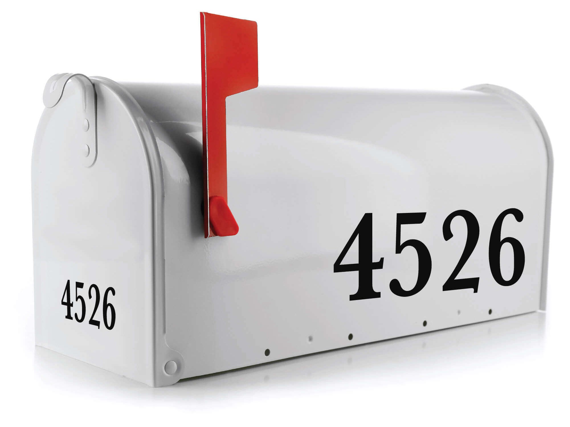 Dual-Sided Yellow Reflective Mailbox Decal for Nighttime Visibility