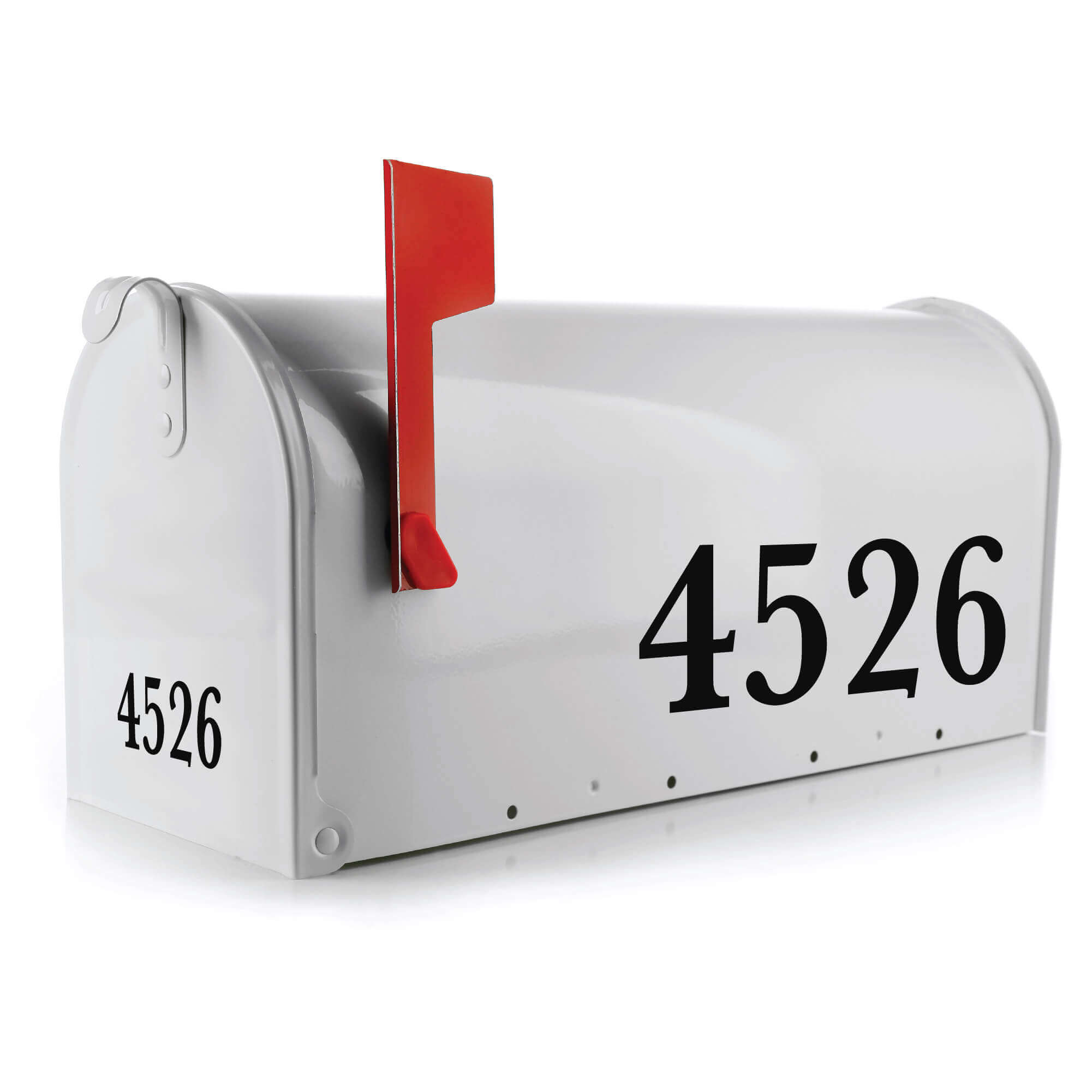 Dual-Sided Yellow Reflective Mailbox Decal for Nighttime Visibility