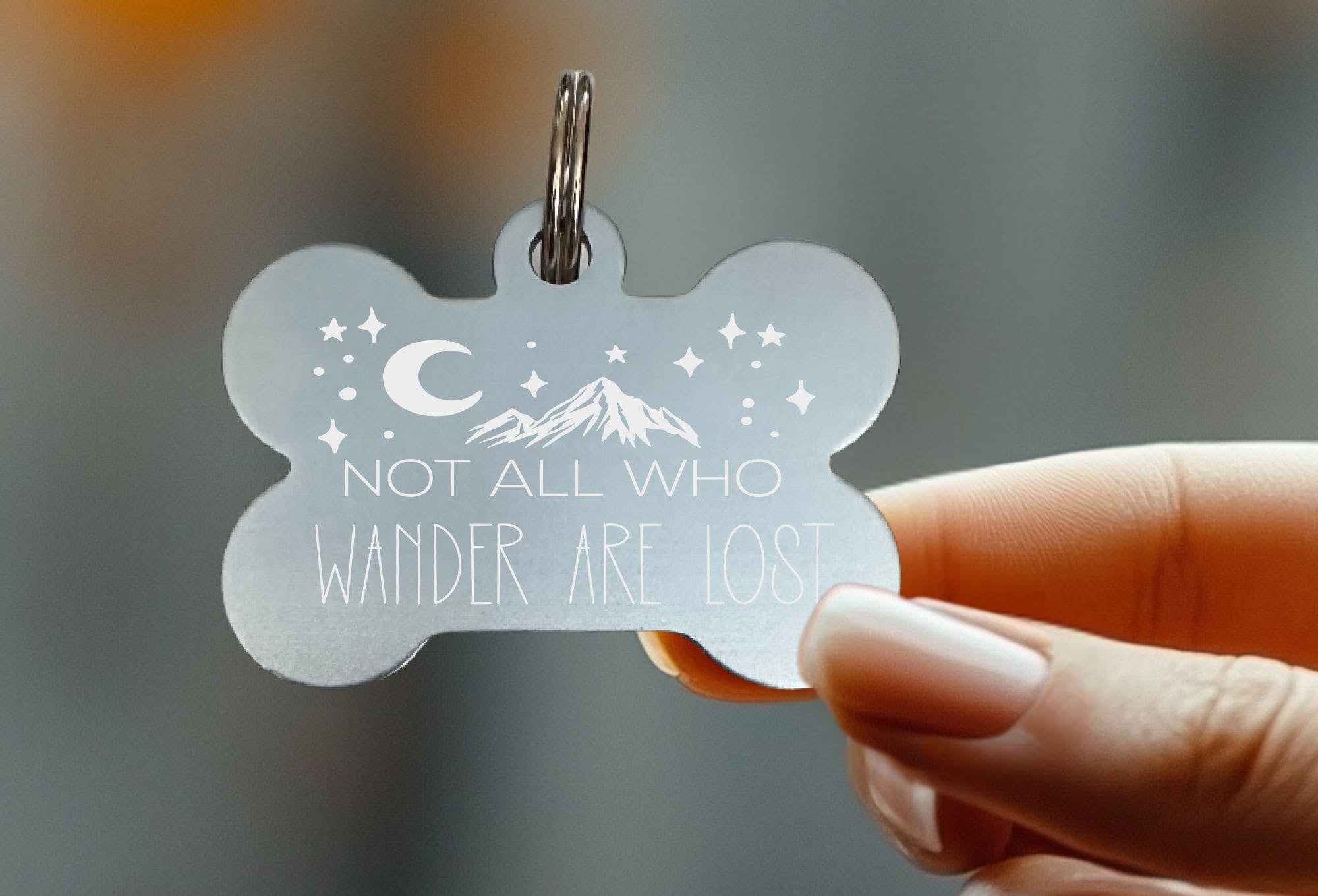 Stylish laser engraved pet tags for dogs and cats