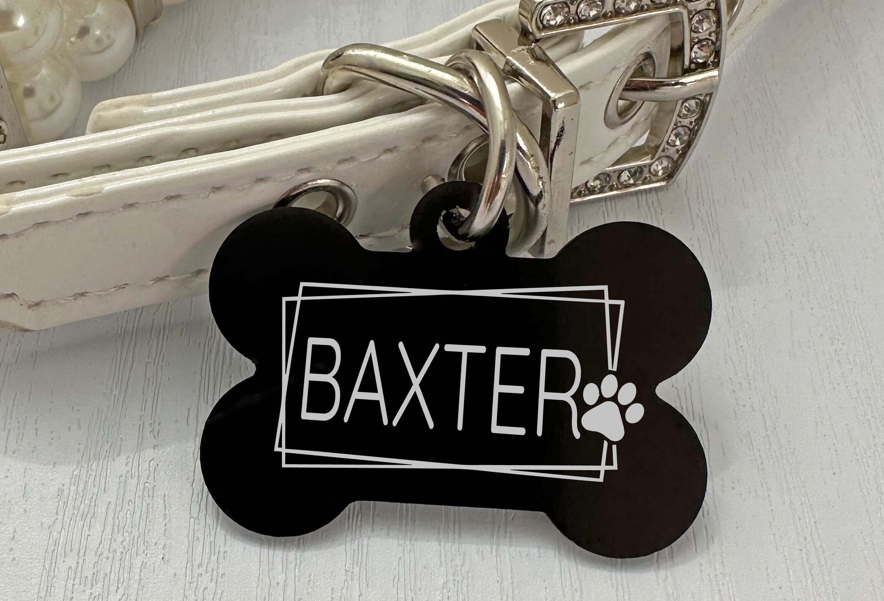Customizable Artistic Paw Dog Tag – Durable & Colorful Pet ID - Eastcoast Engraving