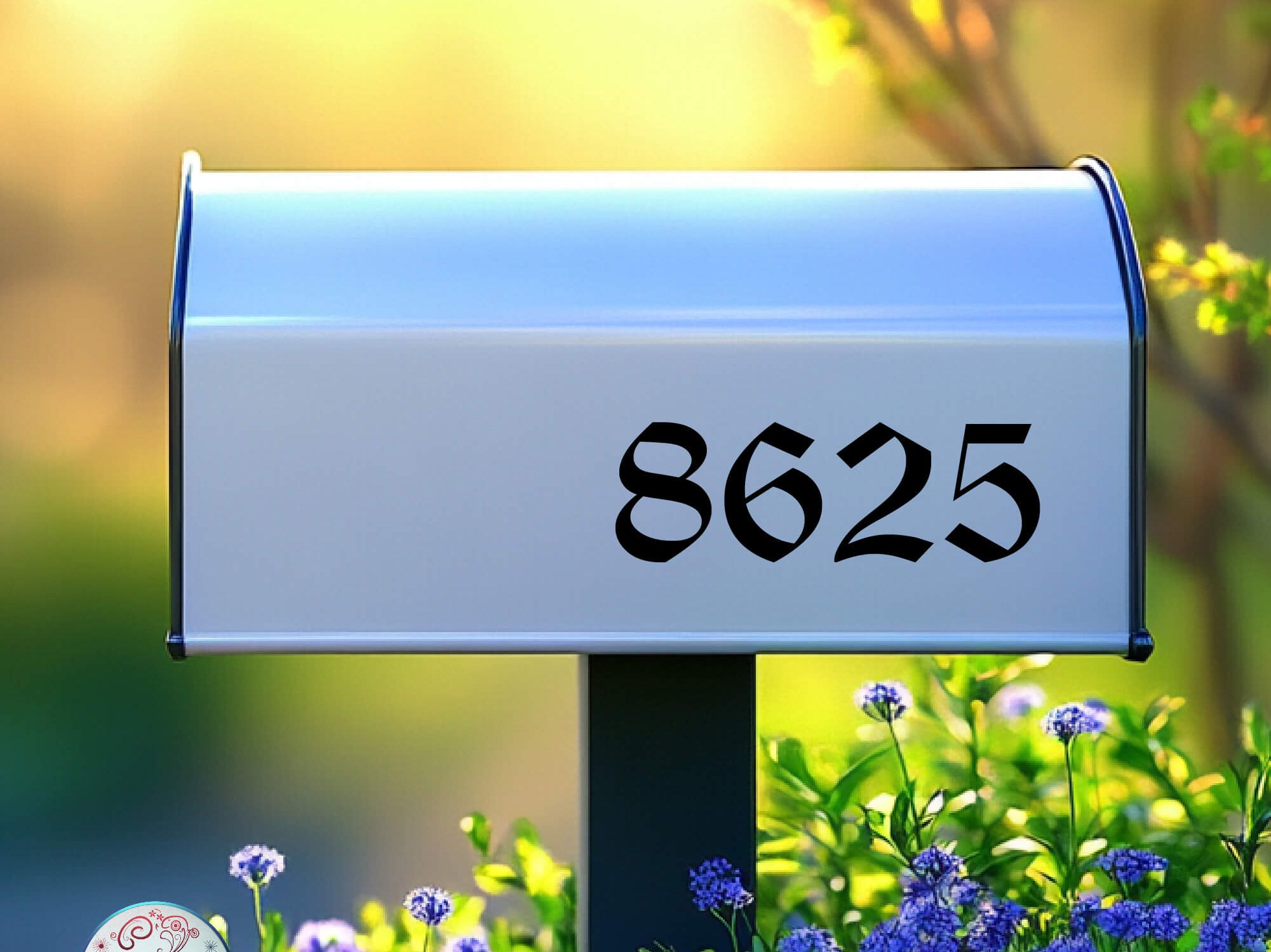 Optional door number decals in modern, sleek font design