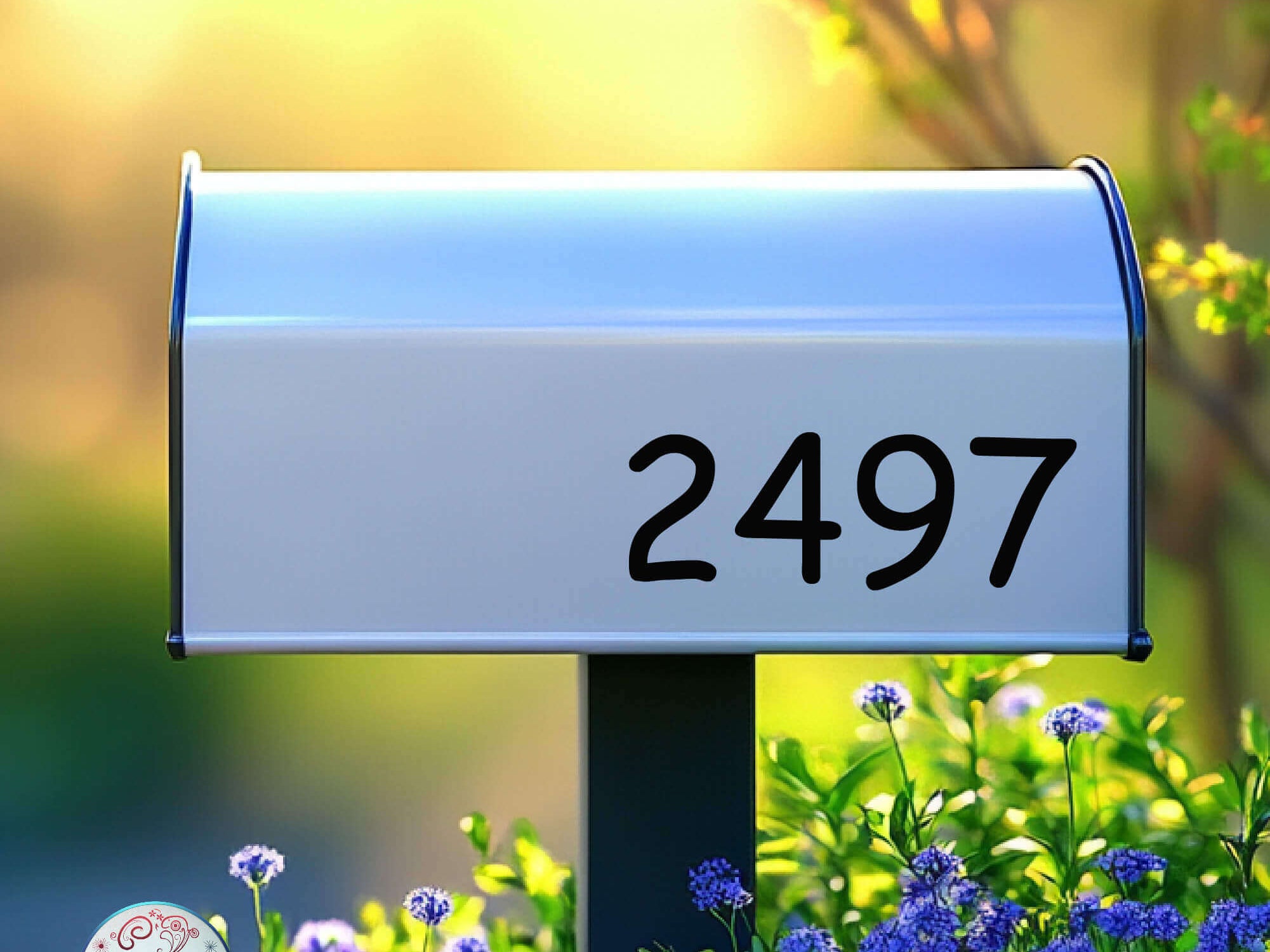 Vinyl address numbers for homes, apartments, and businesses
