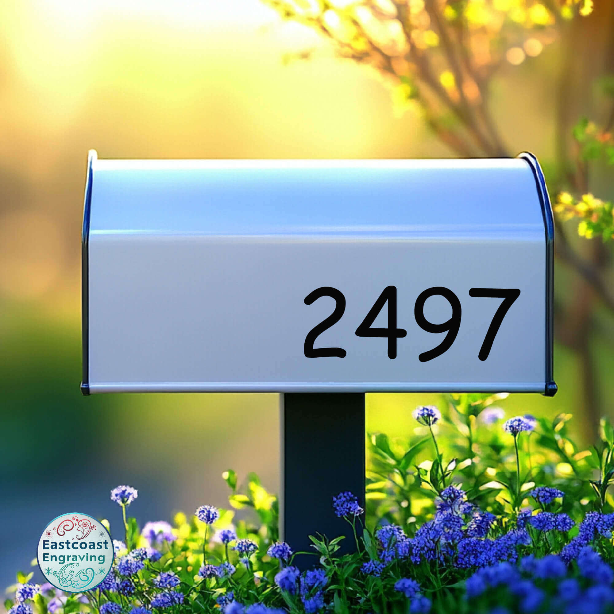 Vinyl address numbers for homes, apartments, and businesses