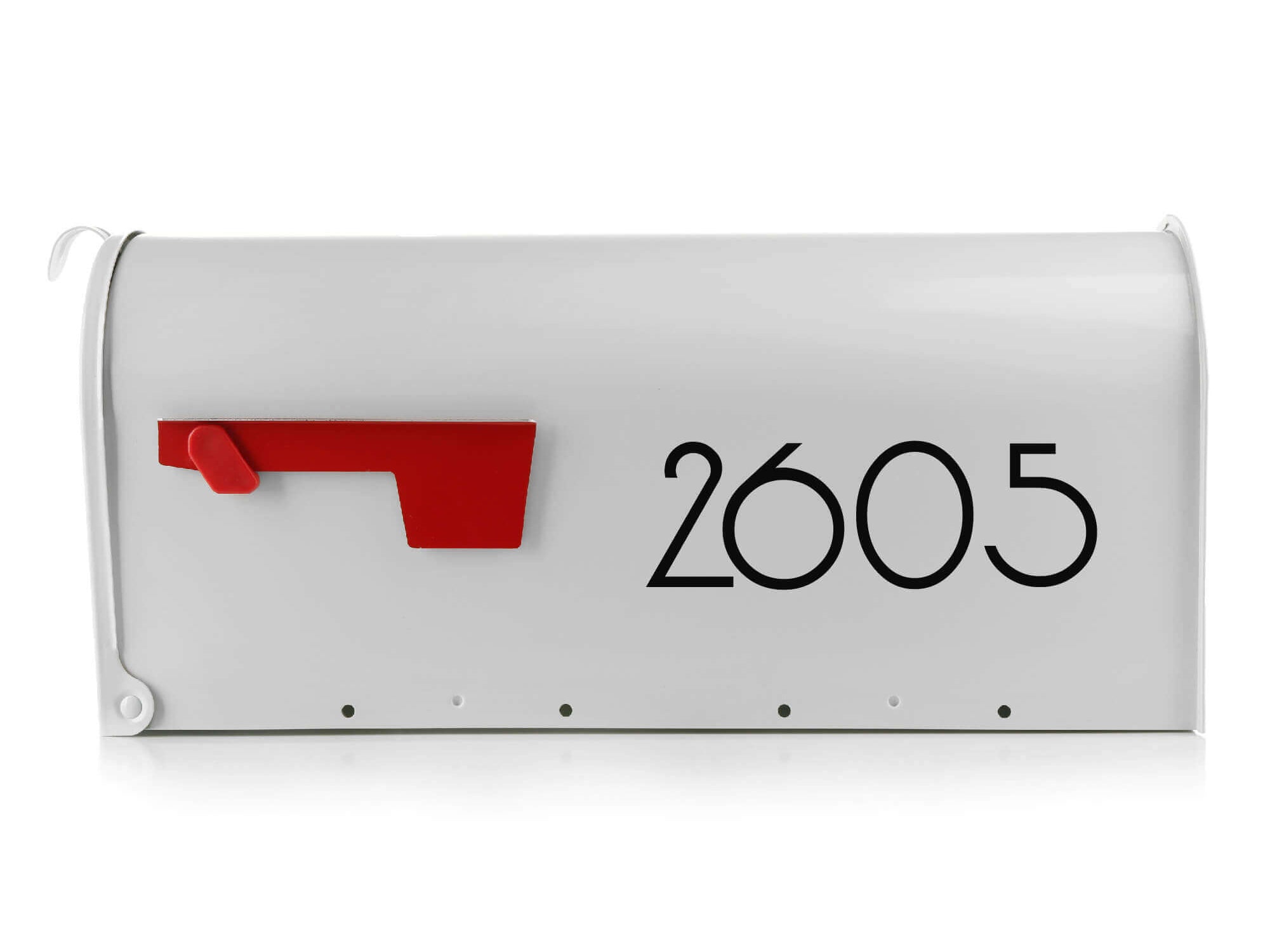 Vinyl address decals for mailbox sides and doors