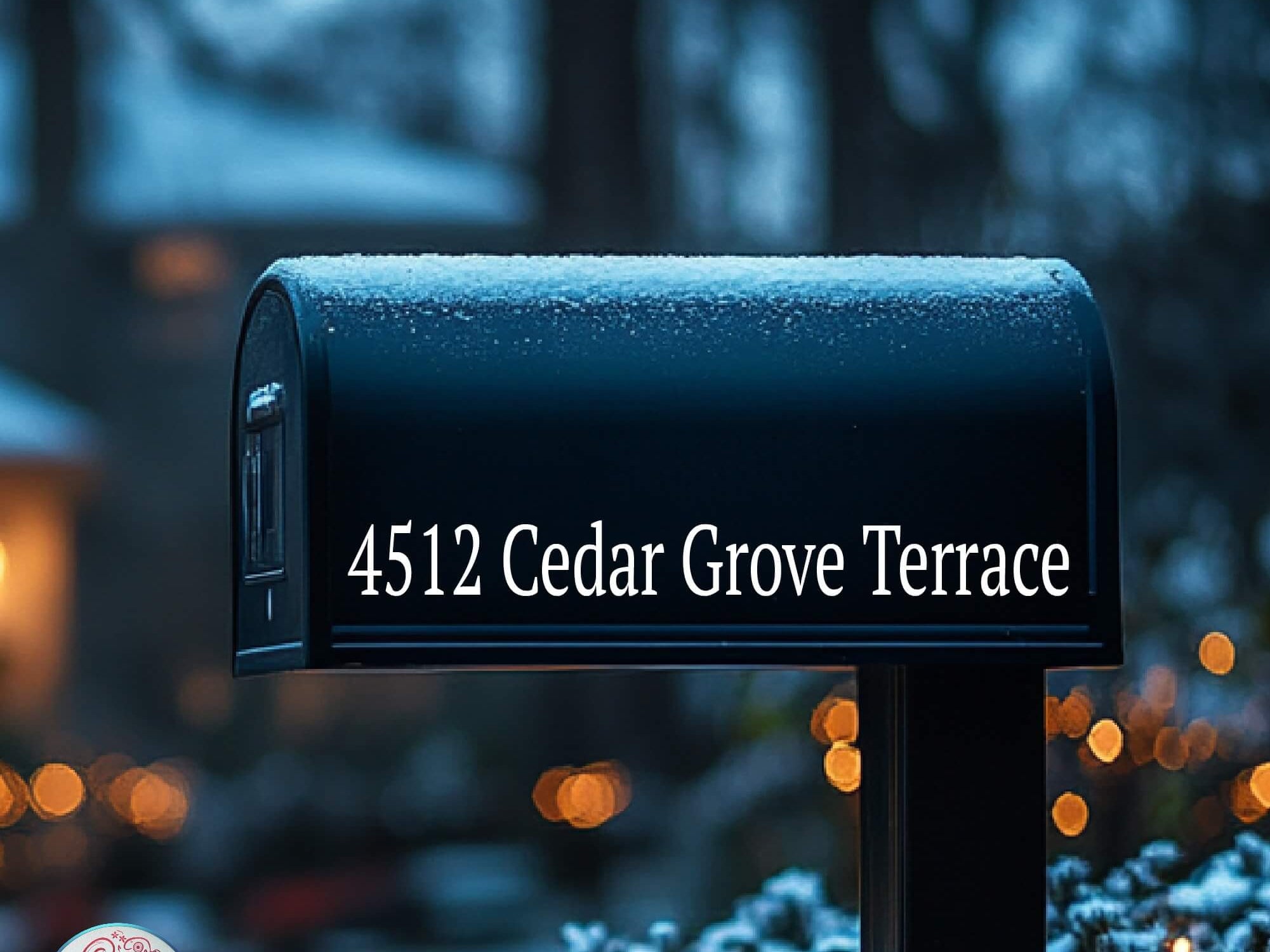 Easy-to-apply vinyl mailbox address decal