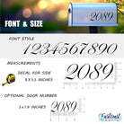 Weatherproof mailbox numbers for curb appeal