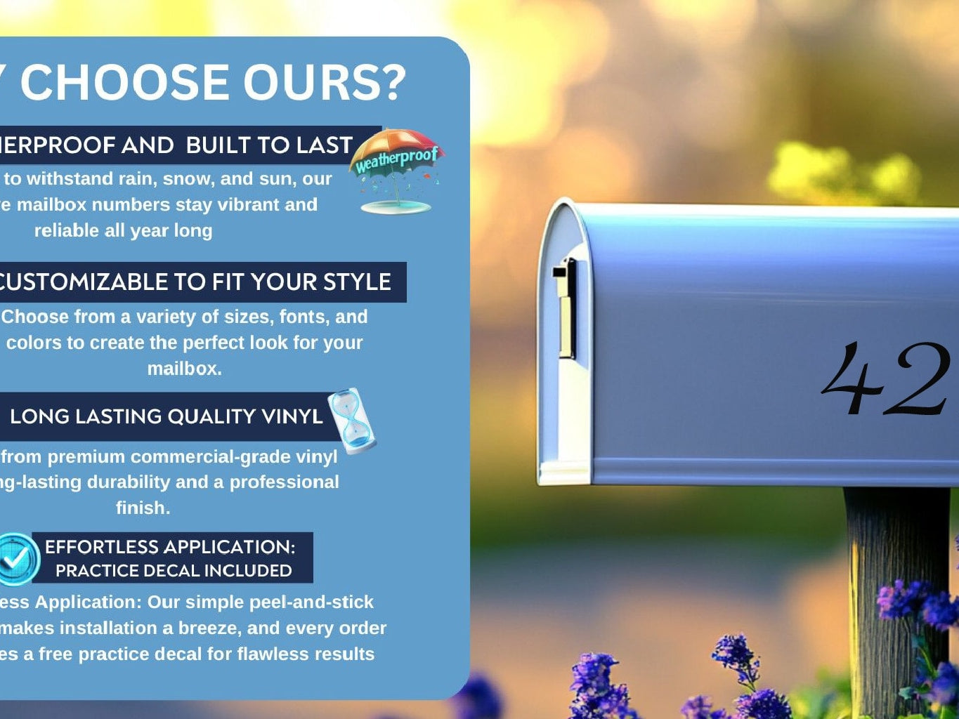 Reasons to choose our vinyl mailbox numbers for durability and style