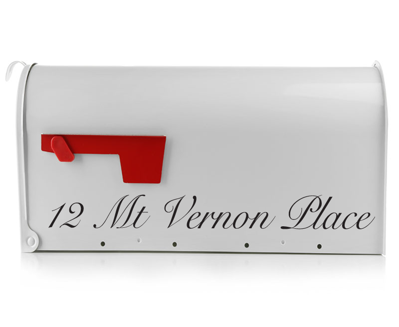 Mailbox Decal - The Clairmont - Eastcoast Engraving