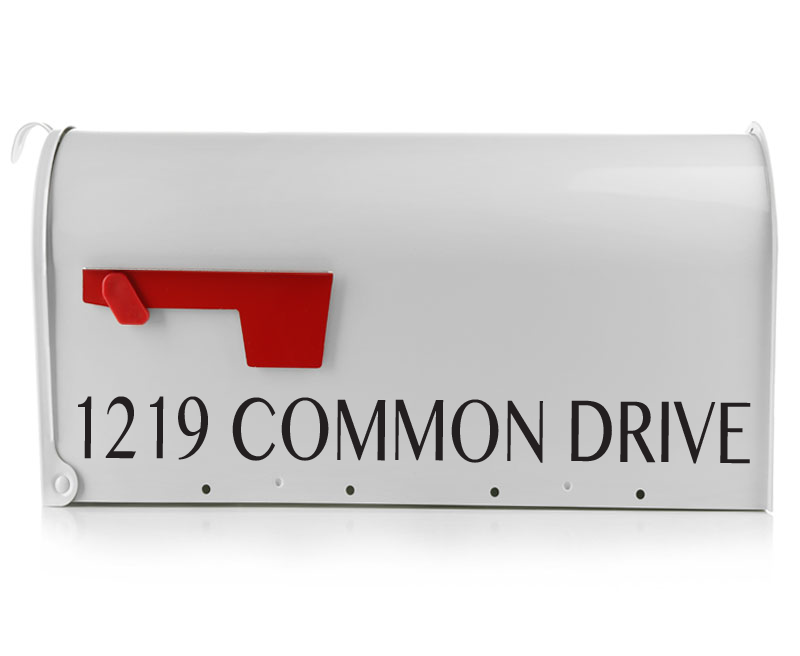Mailbox Decal - The Common - Eastcoast Engraving