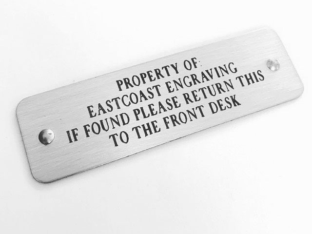 Self-adhesive metal tags for easy application