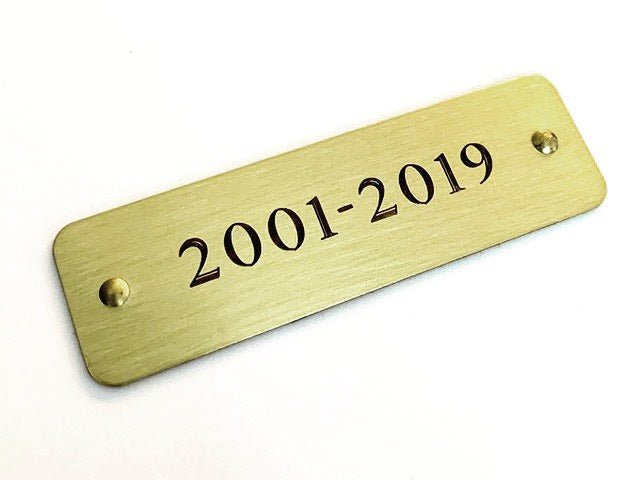 Durable engraved metal labels for long-lasting use